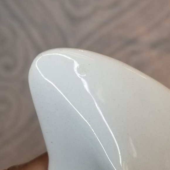 Vintage Royal Staffordshire "Tonquin" Black Cream Crescent Shaped Plate England - Picture 7 of 8